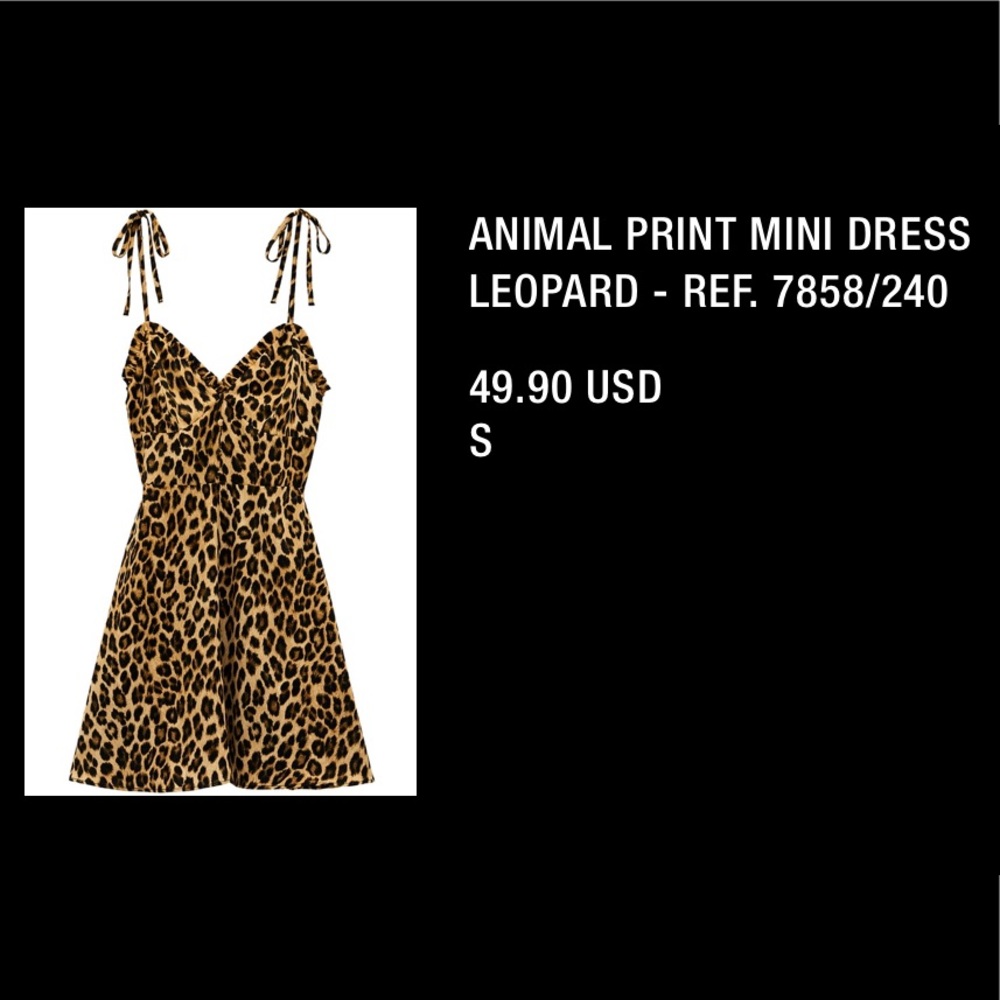 Zara cheetah dress